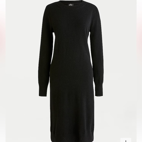 J. Crew Longsleeve Everyday Cashmere Crewneck Dress - Picture 1 of 4
